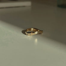 Load image into Gallery viewer, The Offset Diamond Wave Ring