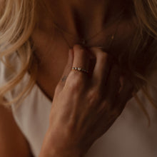 Load image into Gallery viewer, Ocean Diamond & Sapphire Ring