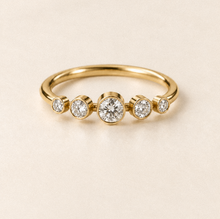 Load image into Gallery viewer, Ocean Diamond Cascade Ring
