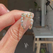 Load and play video in Gallery viewer, Ocean Diamond Hoop Earrings