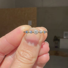 Load and play video in Gallery viewer, Ocean Diamond & Sapphire Ring