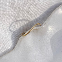 Load image into Gallery viewer, 9ct gold fine ripple ring satin finish