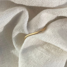 Load image into Gallery viewer, 9ct gold fine ripple ring satin finish