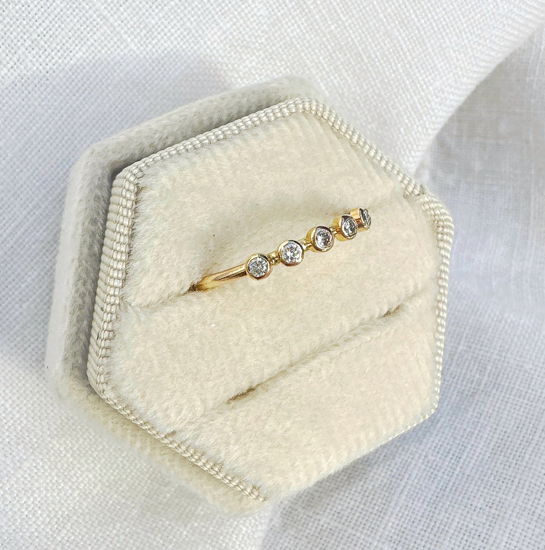 Five Ocean Diamond Ring