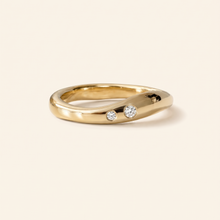 Load image into Gallery viewer, Curved Diamond Band
