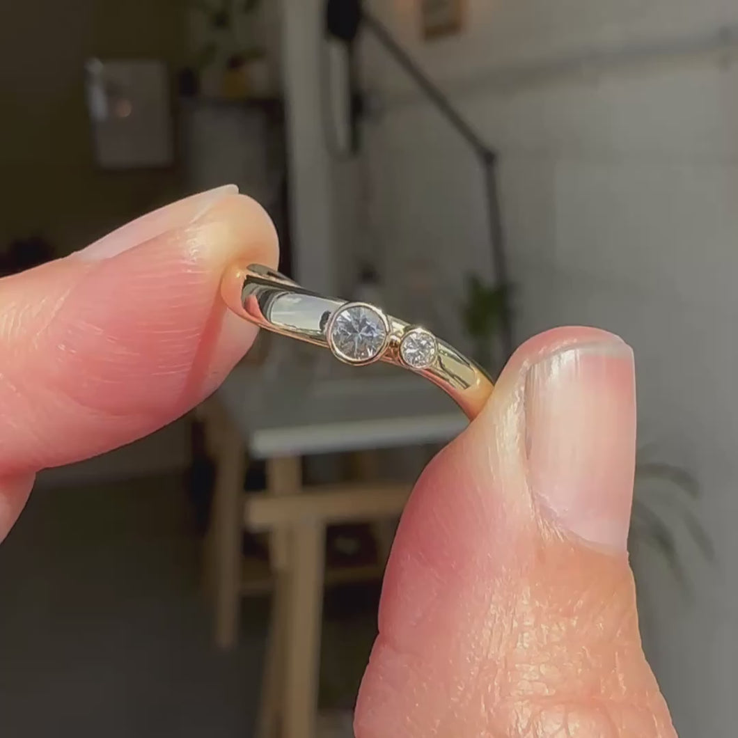 Sapphire & Ocean Diamond Wave Band