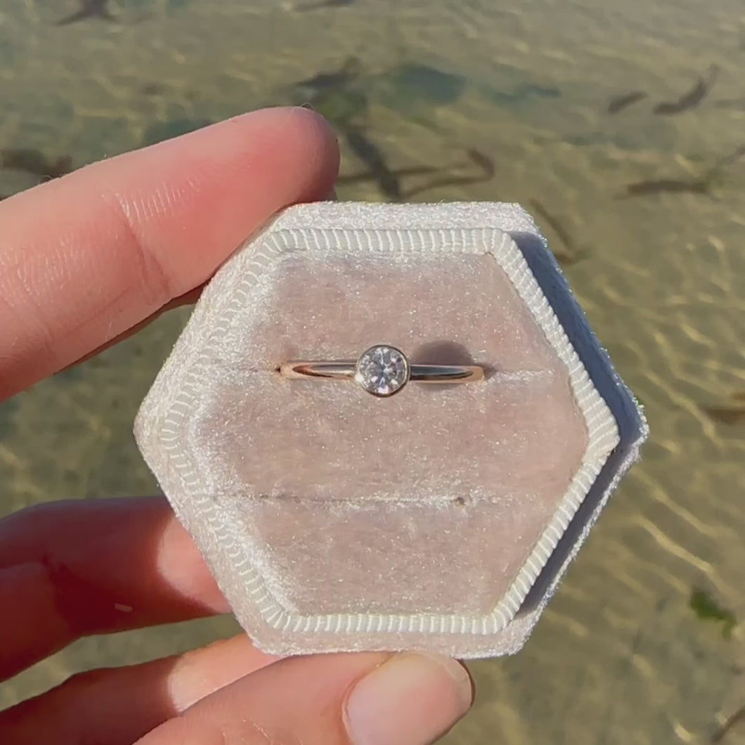 Solitaire Ocean Diamond ring
