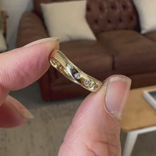 Load and play video in Gallery viewer, The Offset Diamond Wave Ring
