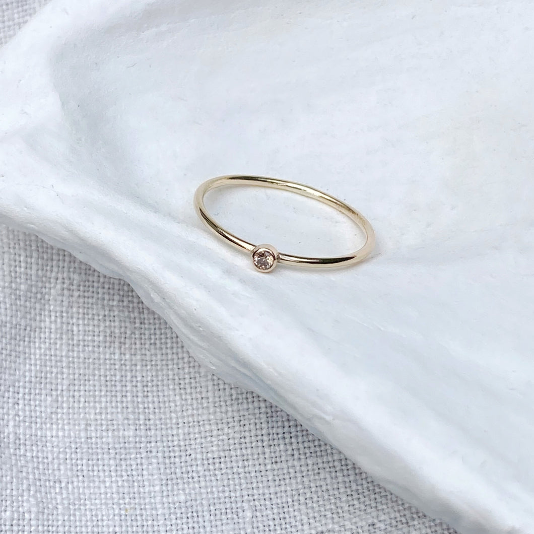 Champagne Ocean Diamond ring