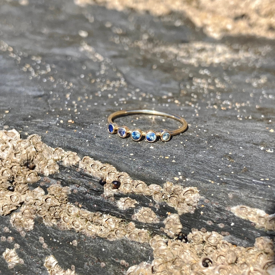Clear water 9ct gold